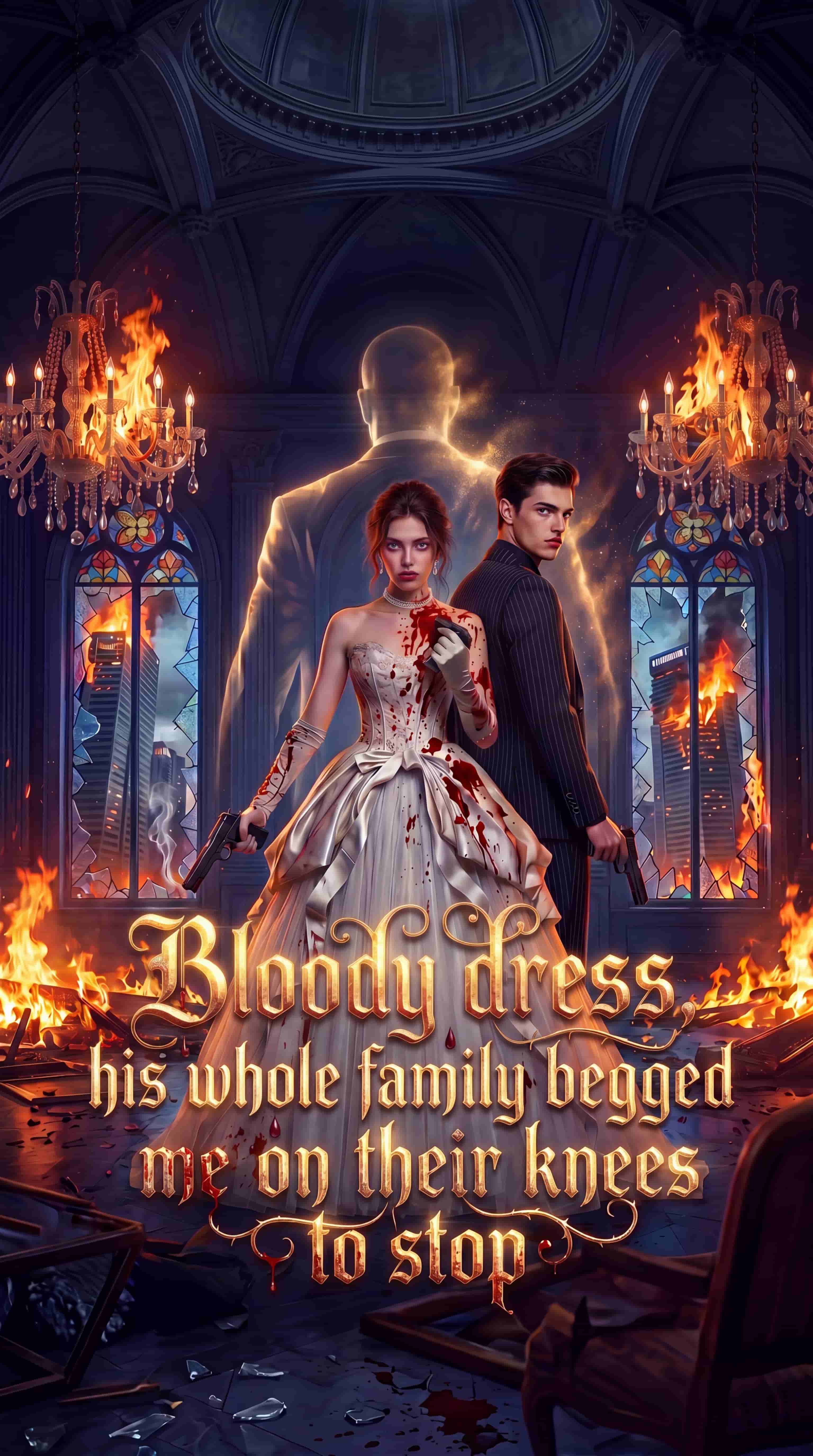 Póster de Bloody dress, his whole family begged me on their knees to stop
